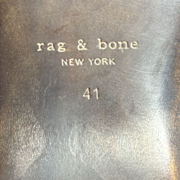 Rag & Bone Johannes Tan Cow‎ Leather Platform Tassel Clogs Sz 41/US 11 - Picture 7 of 9